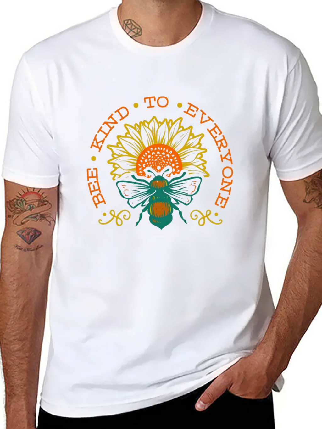 Bee Kind Sunflower T-Shirt - Positive Message Tee product image 7