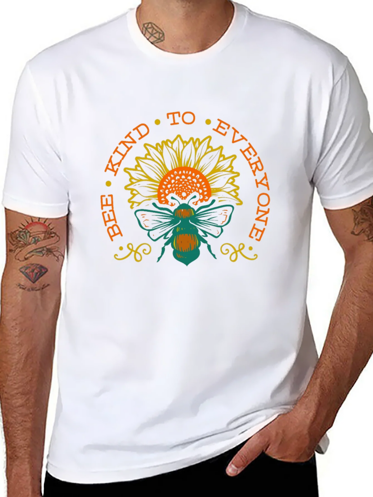 Bee Kind Sunflower T-Shirt - Positive Message Tee product image 7