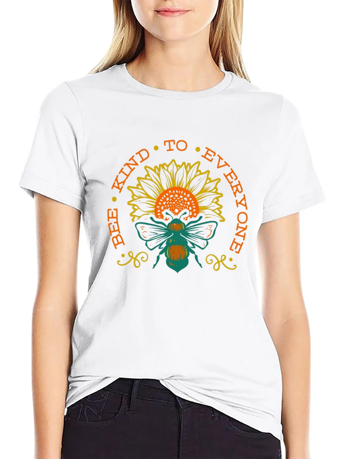Bee Kind Sunflower T-Shirt - Positive Message Tee product image 8