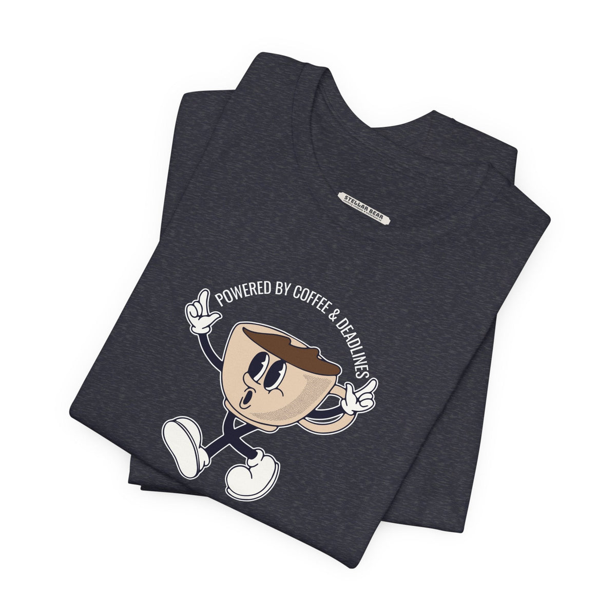 Powered by Coffee and Deadlines Graphic T-Shirt product image 3