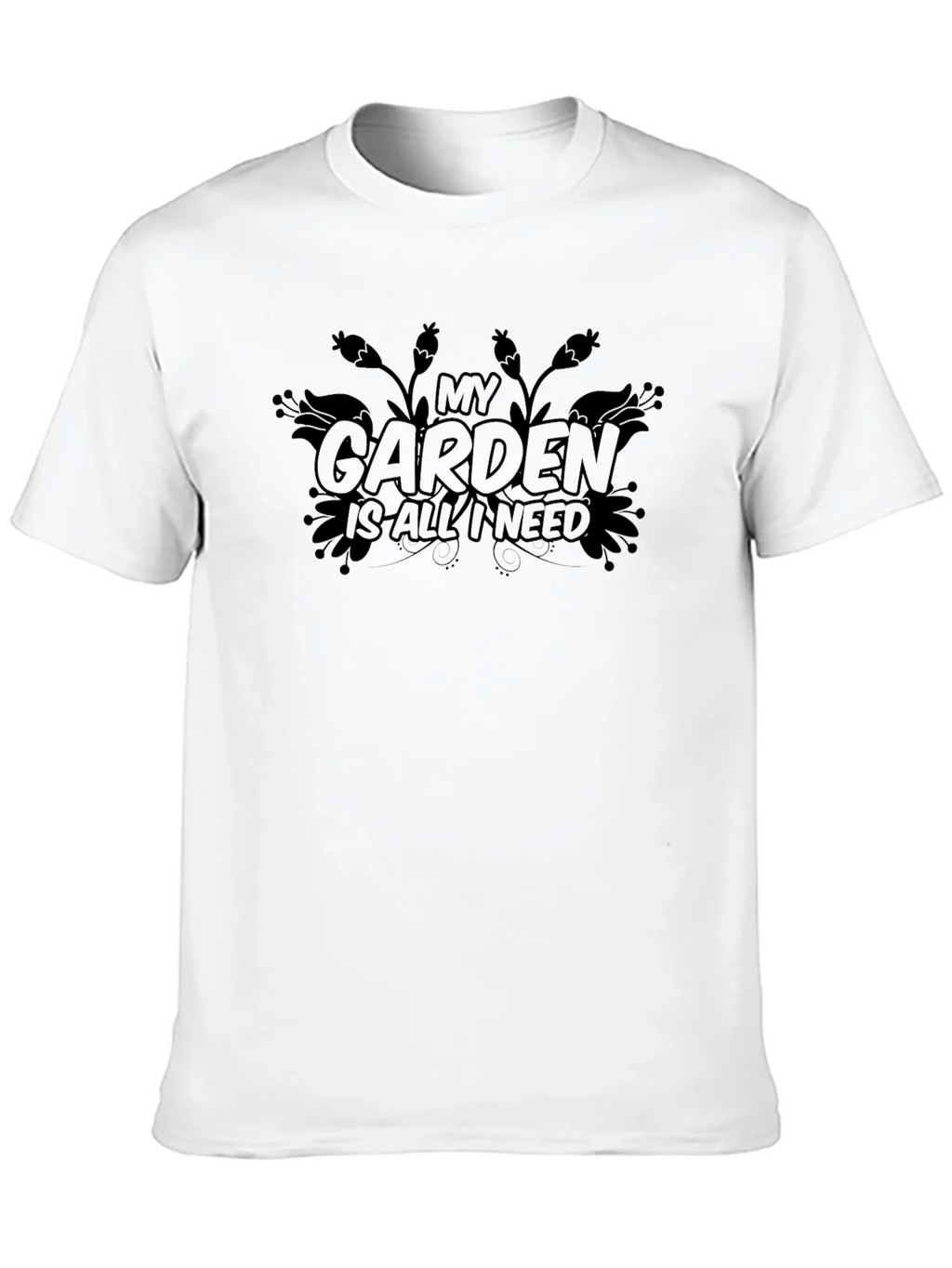 My Garden Is All I Need - Black T-Shirt product image 9