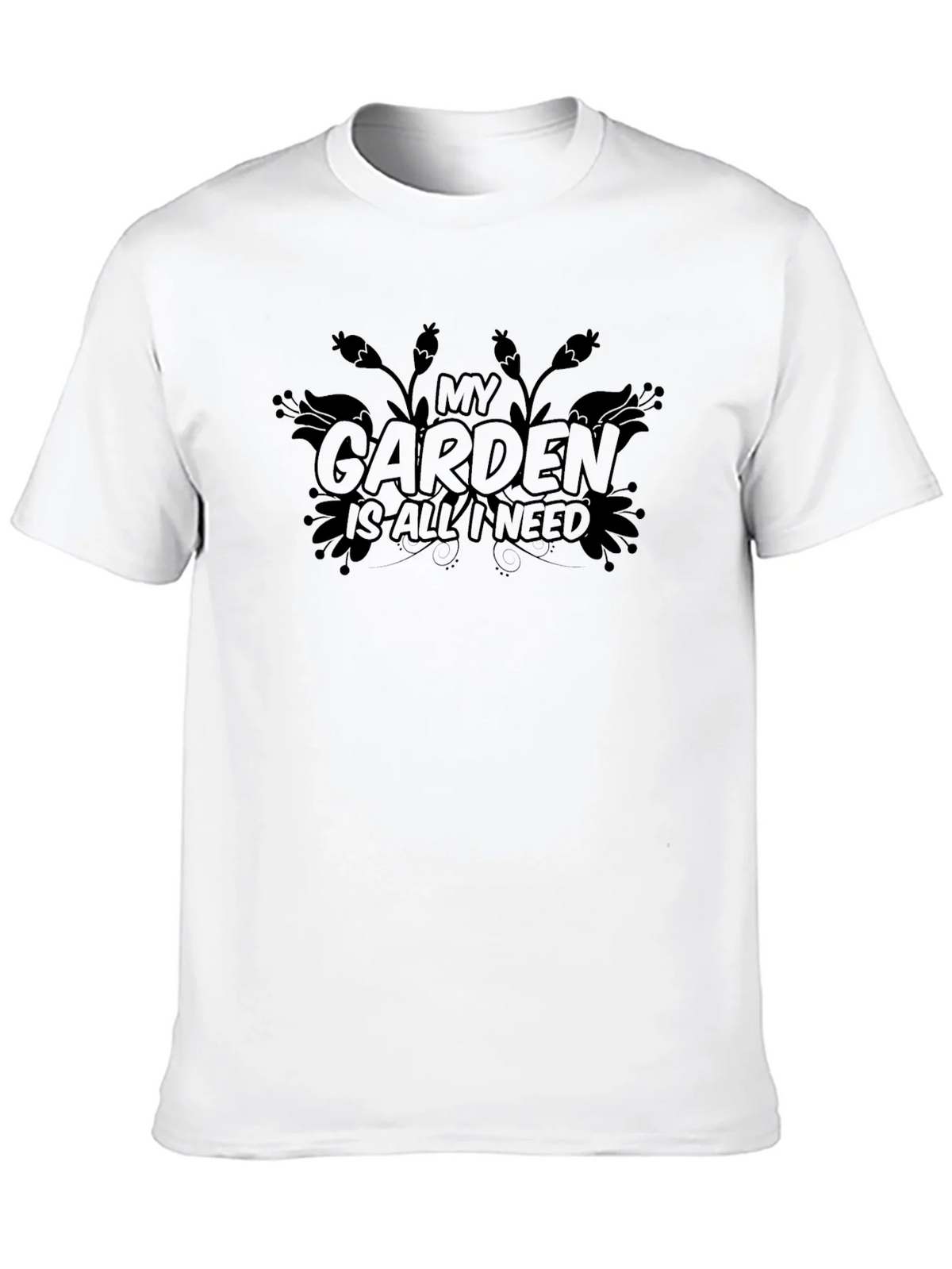 My Garden Is All I Need - Black T-Shirt product image 9
