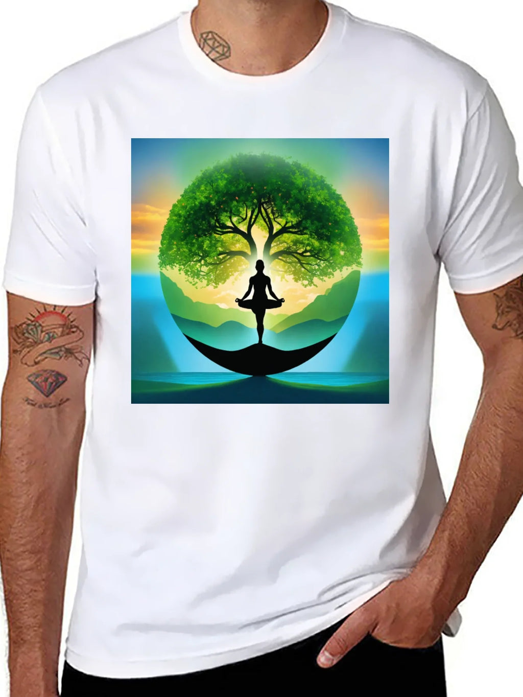 Zen Tree of Life Yoga T-Shirt product image 7