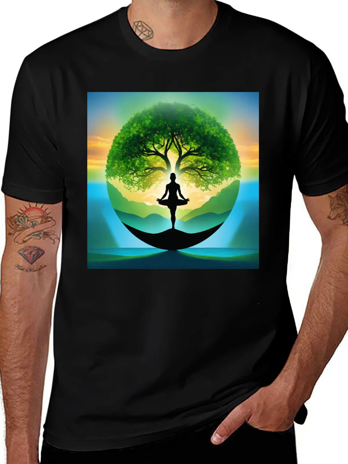 Zen Tree of Life Yoga T-Shirt product image 1