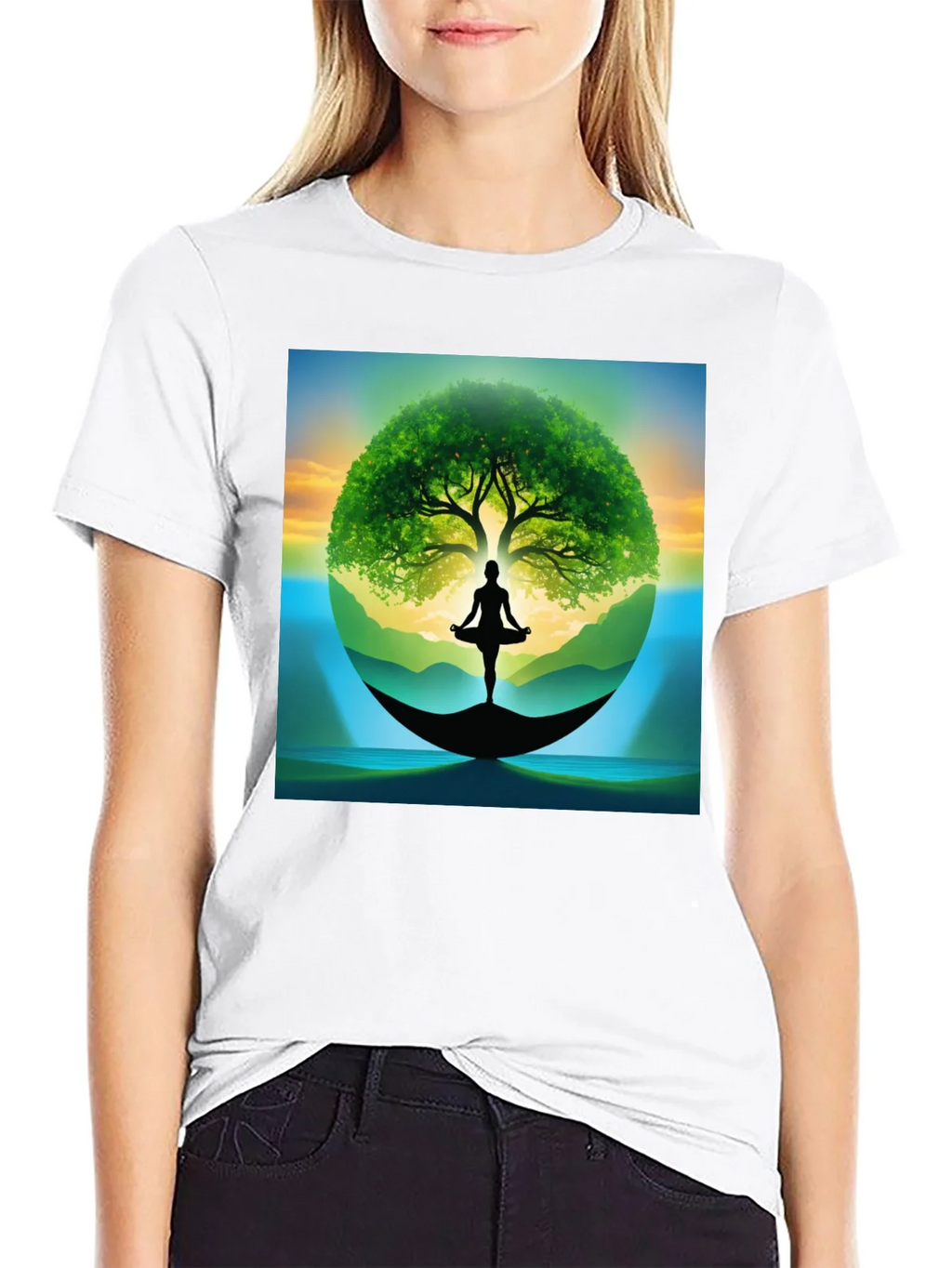 Zen Tree of Life Yoga T-Shirt product image 8