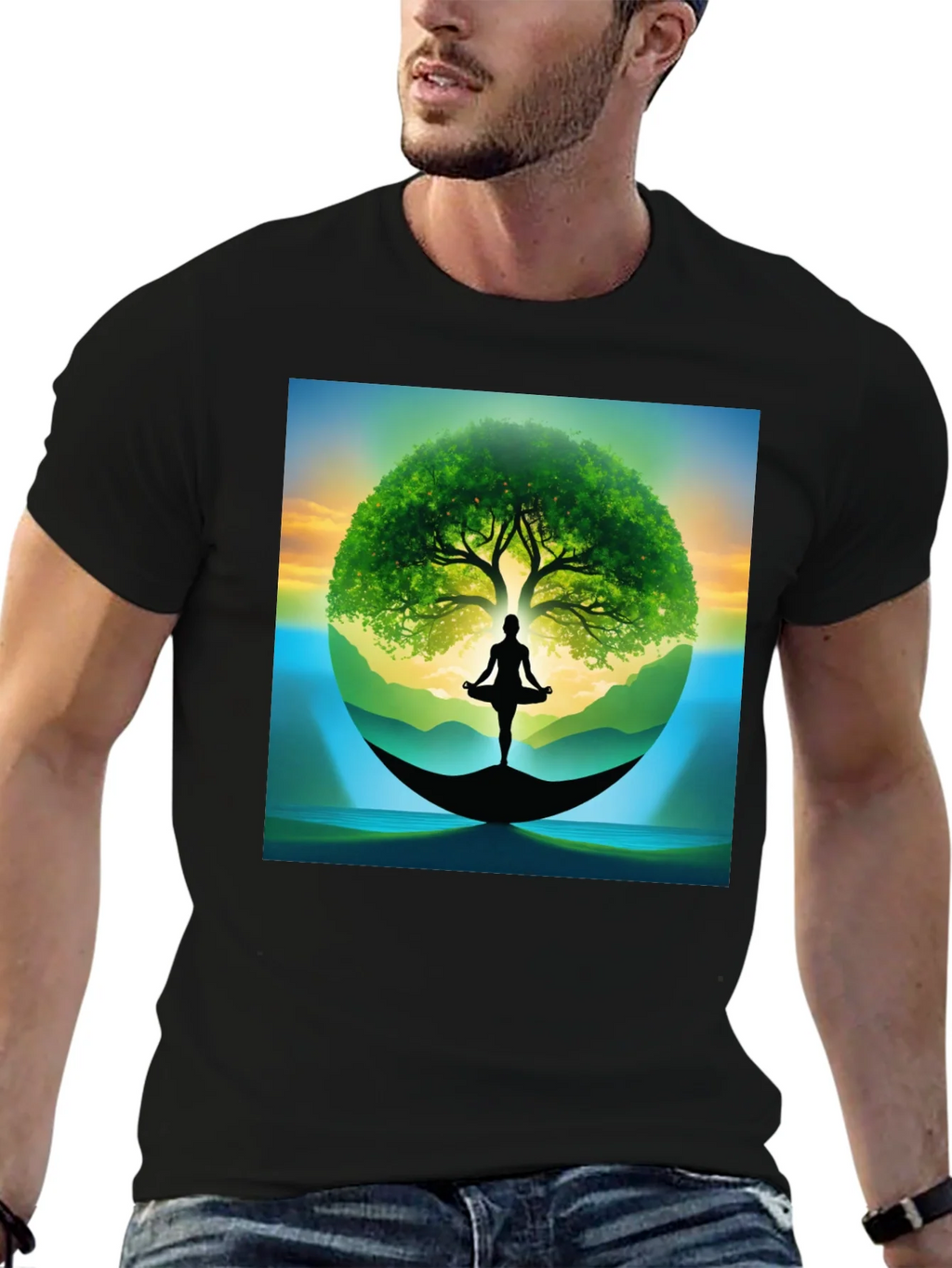 Zen Tree of Life Yoga T-Shirt product image 6