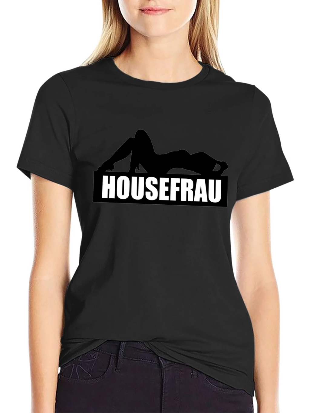 Housefrau Graphic T-Shirt - Black Tee product image 2