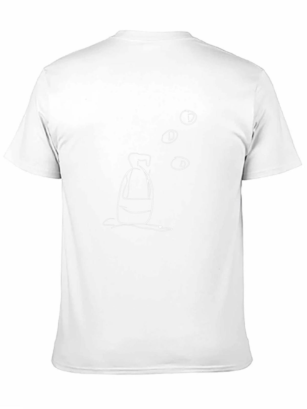 Abstract Bottle Design Black T-Shirt product image 10
