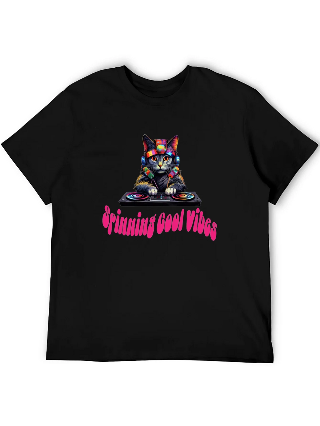Cool Cat DJ Graphic Tee product image 3