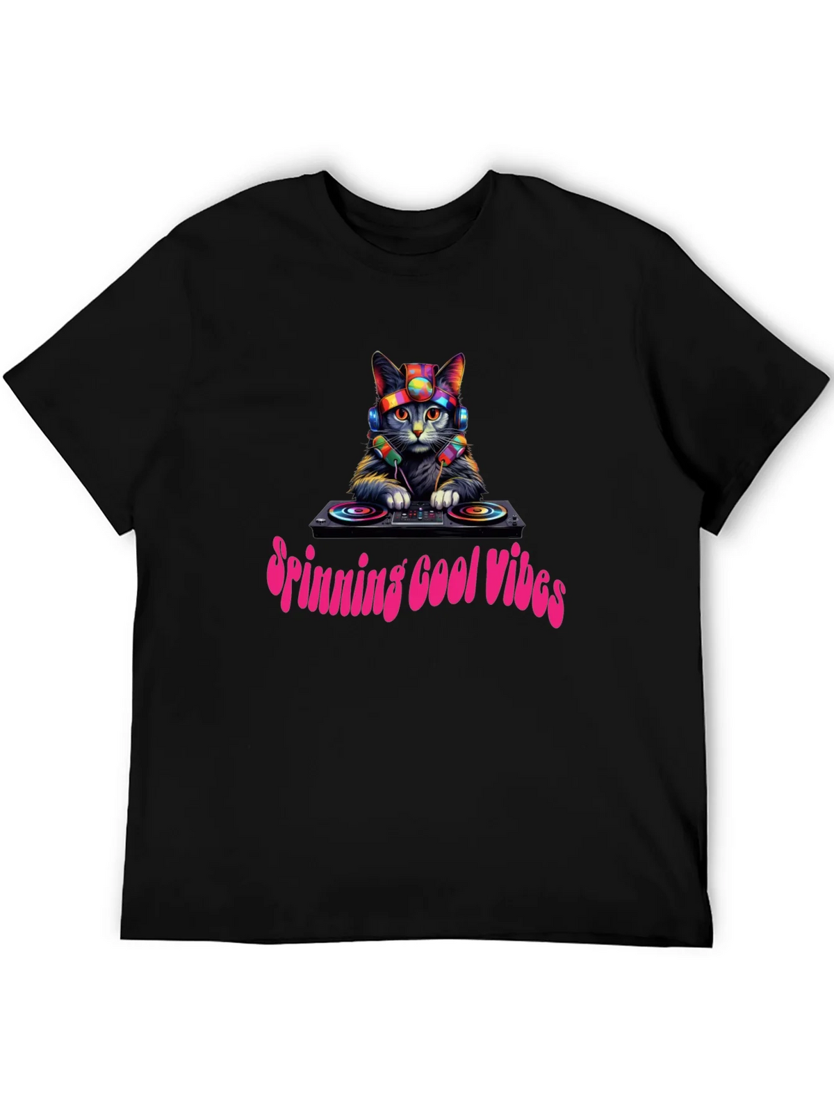 Cool Cat DJ Graphic Tee product image 3