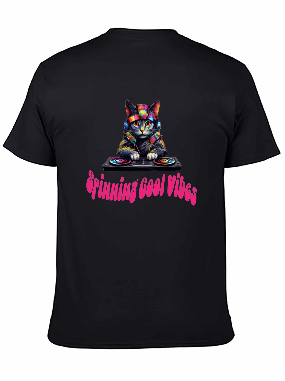 Cool Cat DJ Graphic Tee product image 2