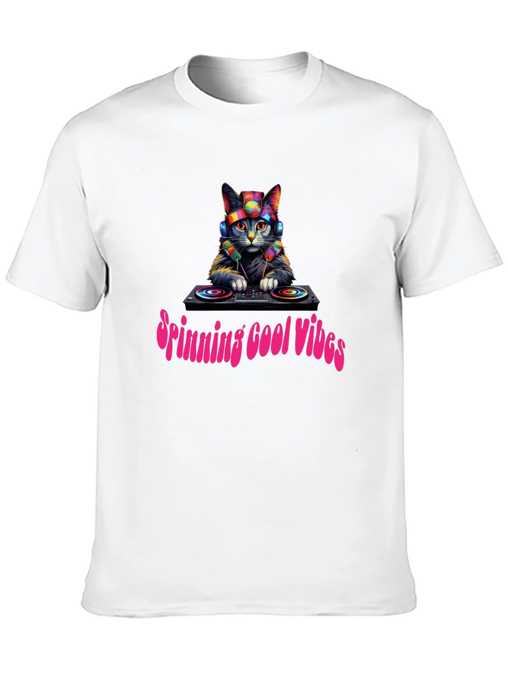 Cool Cat DJ Graphic Tee product image 6