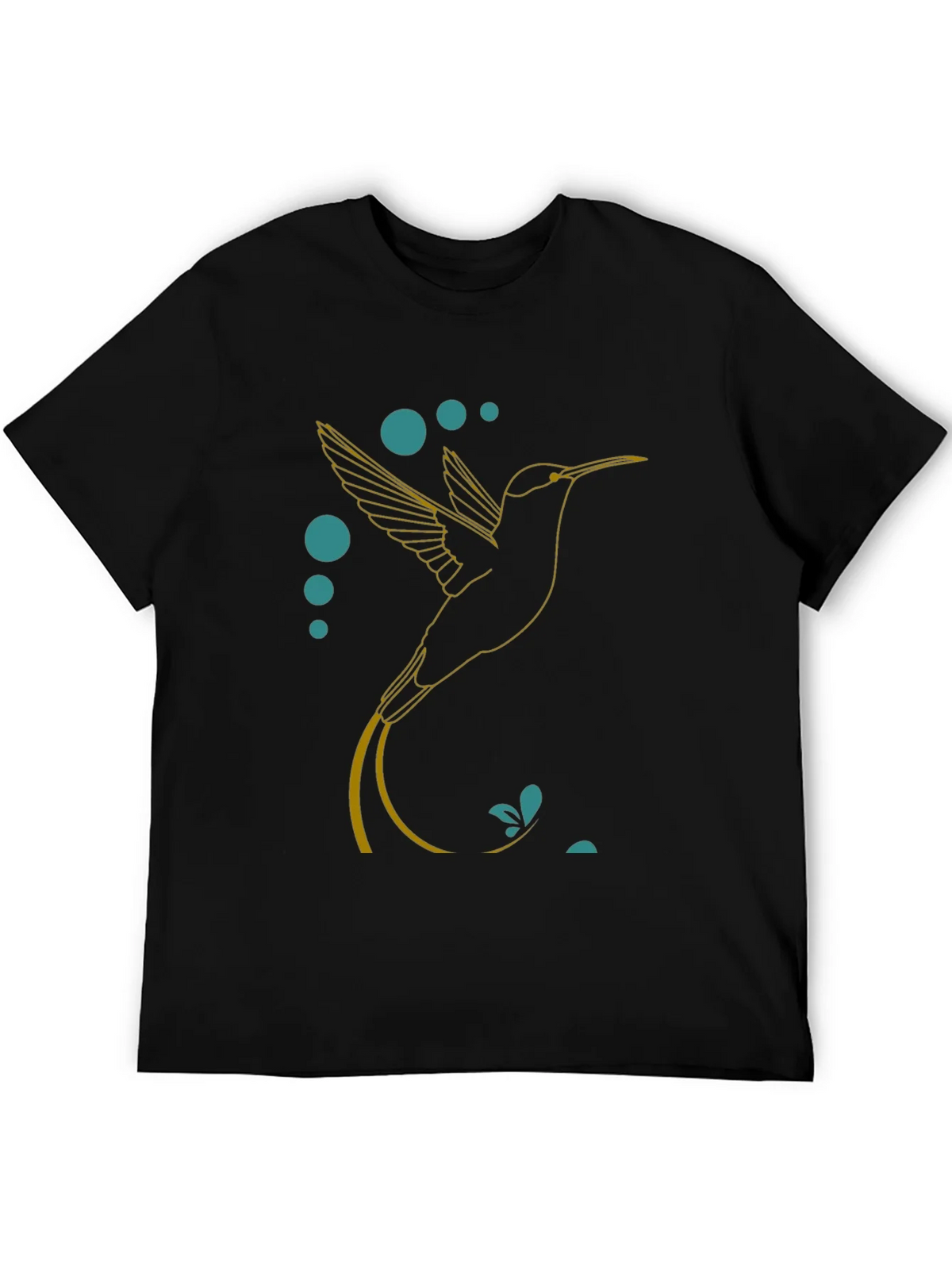 Hummingbird Graphic Tee - Stylish Black T-Shirt product image 3