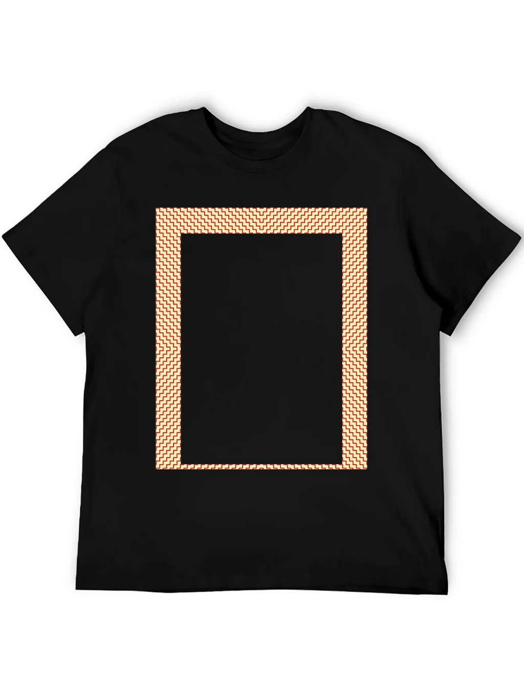 Black Graphic Tee with Rectangle Design product image 5