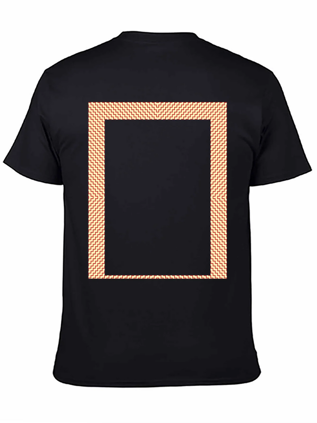Black Graphic Tee with Rectangle Design product image 4