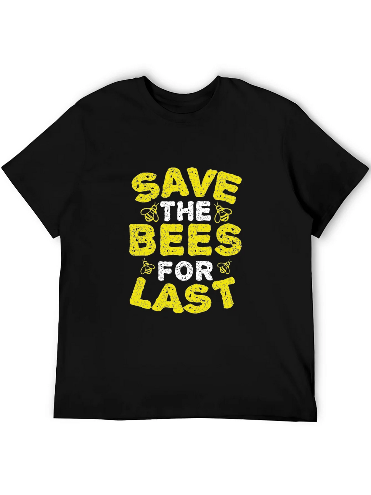 Save the Bees Graphic T-Shirt - Black Cotton Tee product image 1