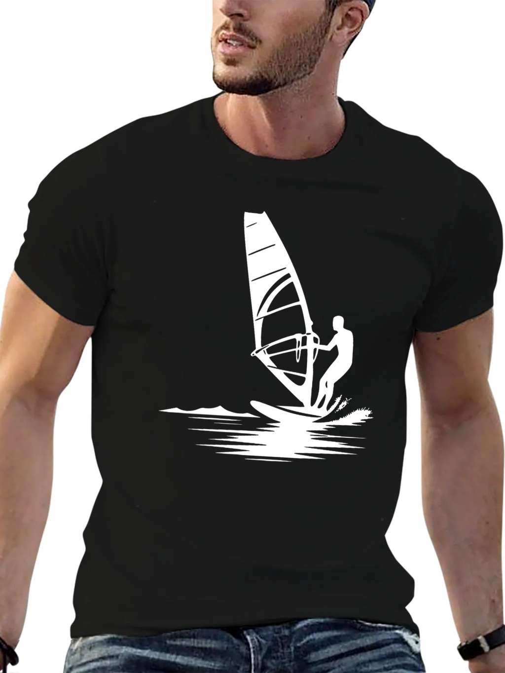 Windsurfing Graphic Tee - Black product image 5