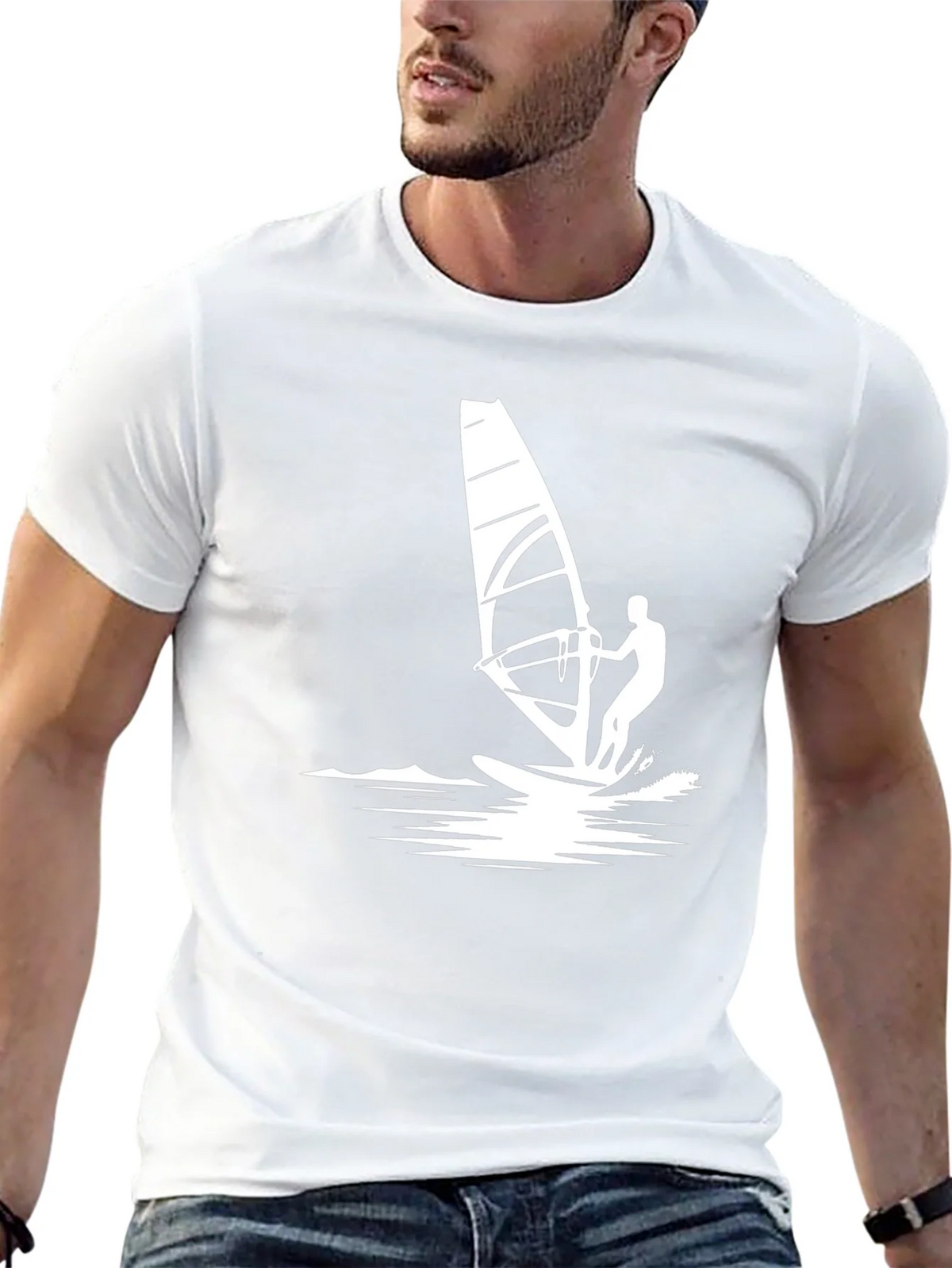 Windsurfing Graphic Tee - Black product image 11
