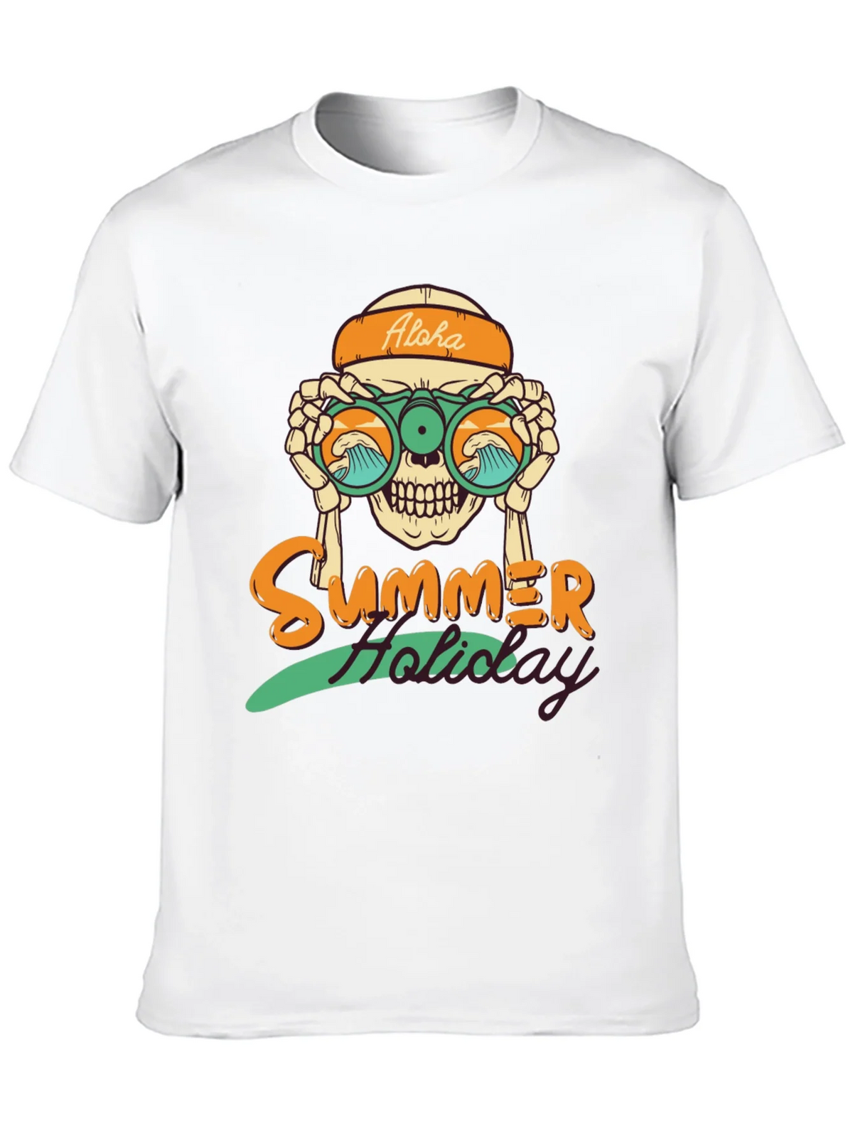 Summer Holiday Skull Graphic T-Shirt product image 7