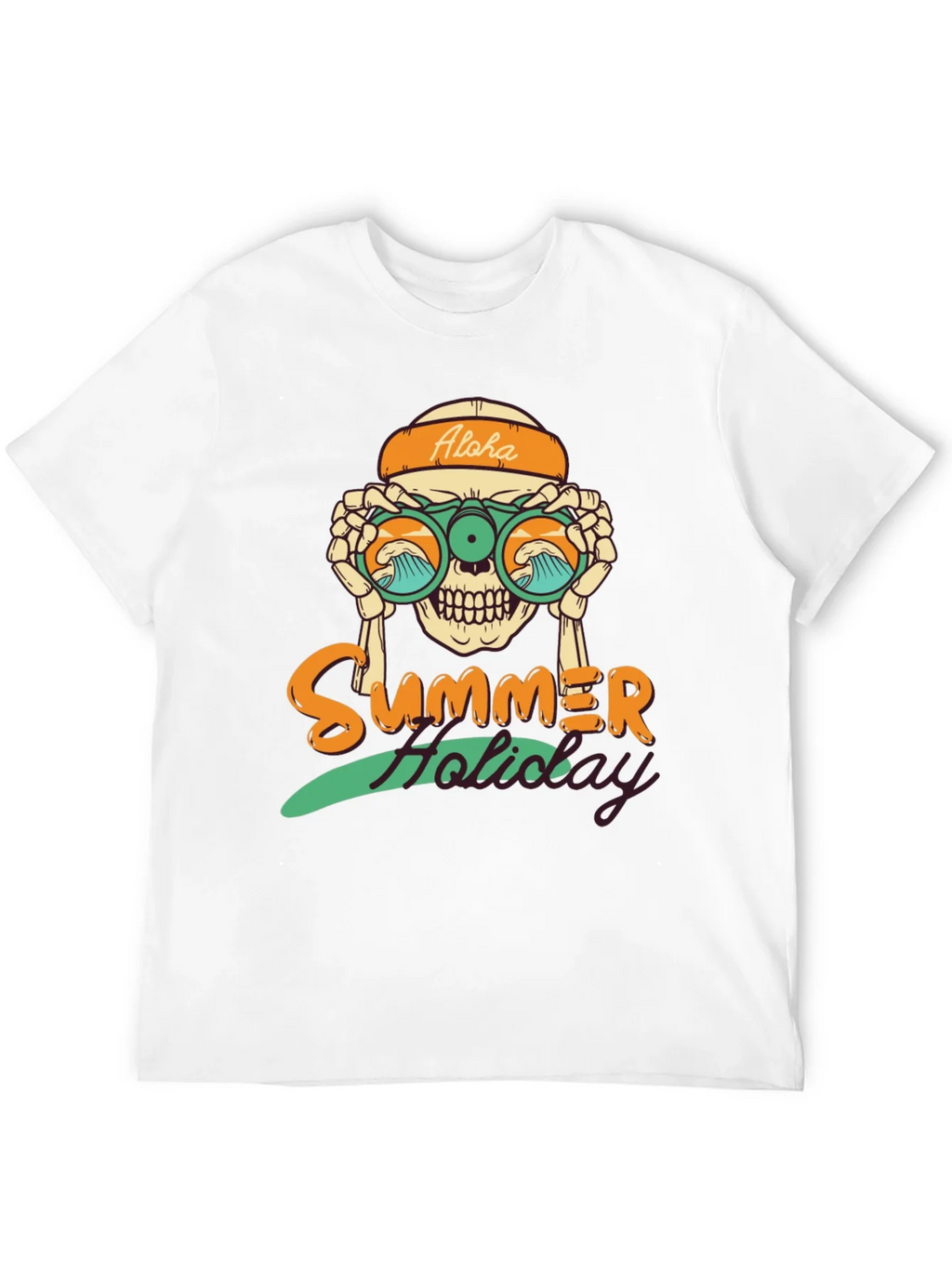 Summer Holiday Skull Graphic T-Shirt product image 9