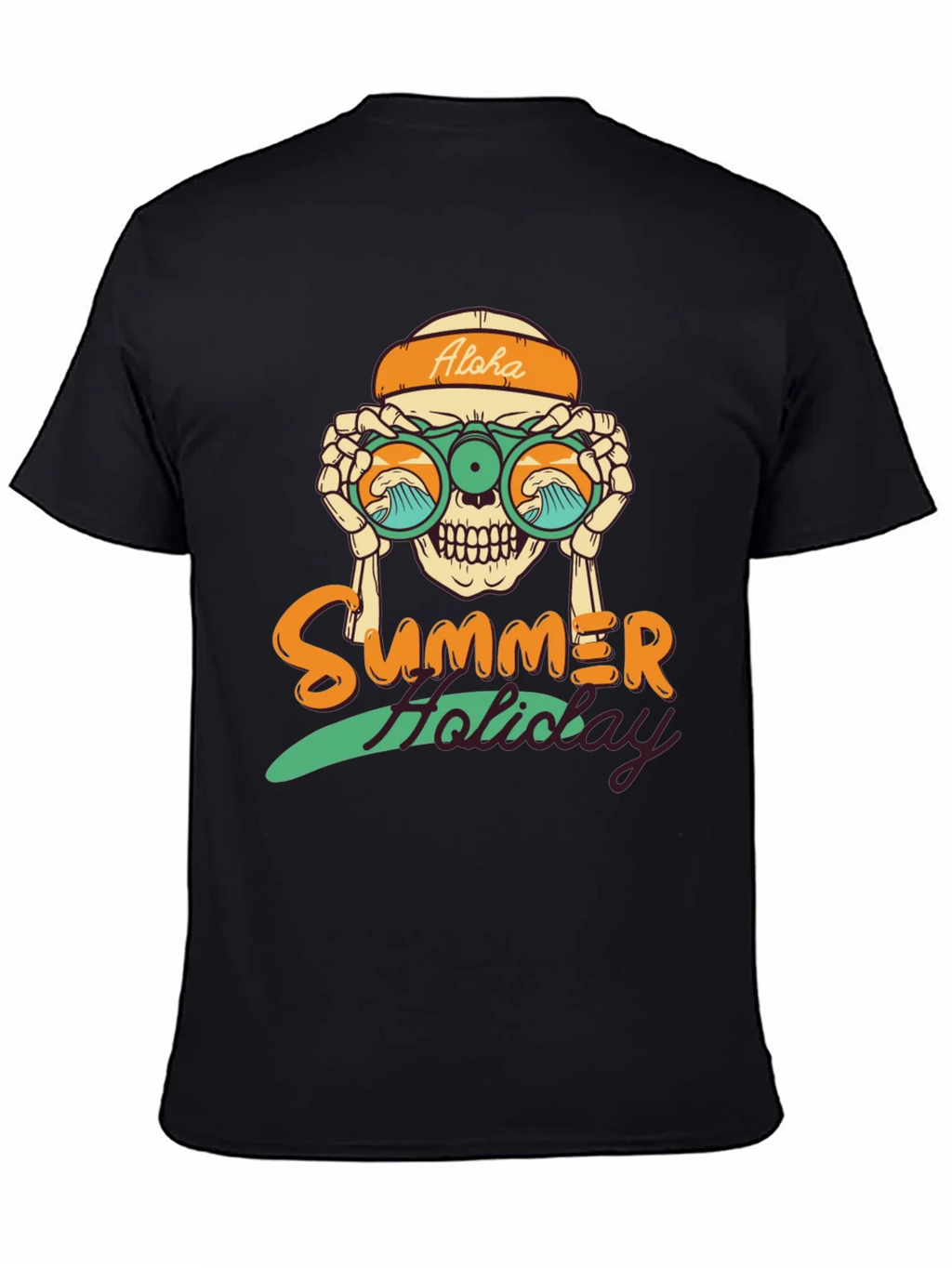 Summer Holiday Skull Graphic T-Shirt product image 3