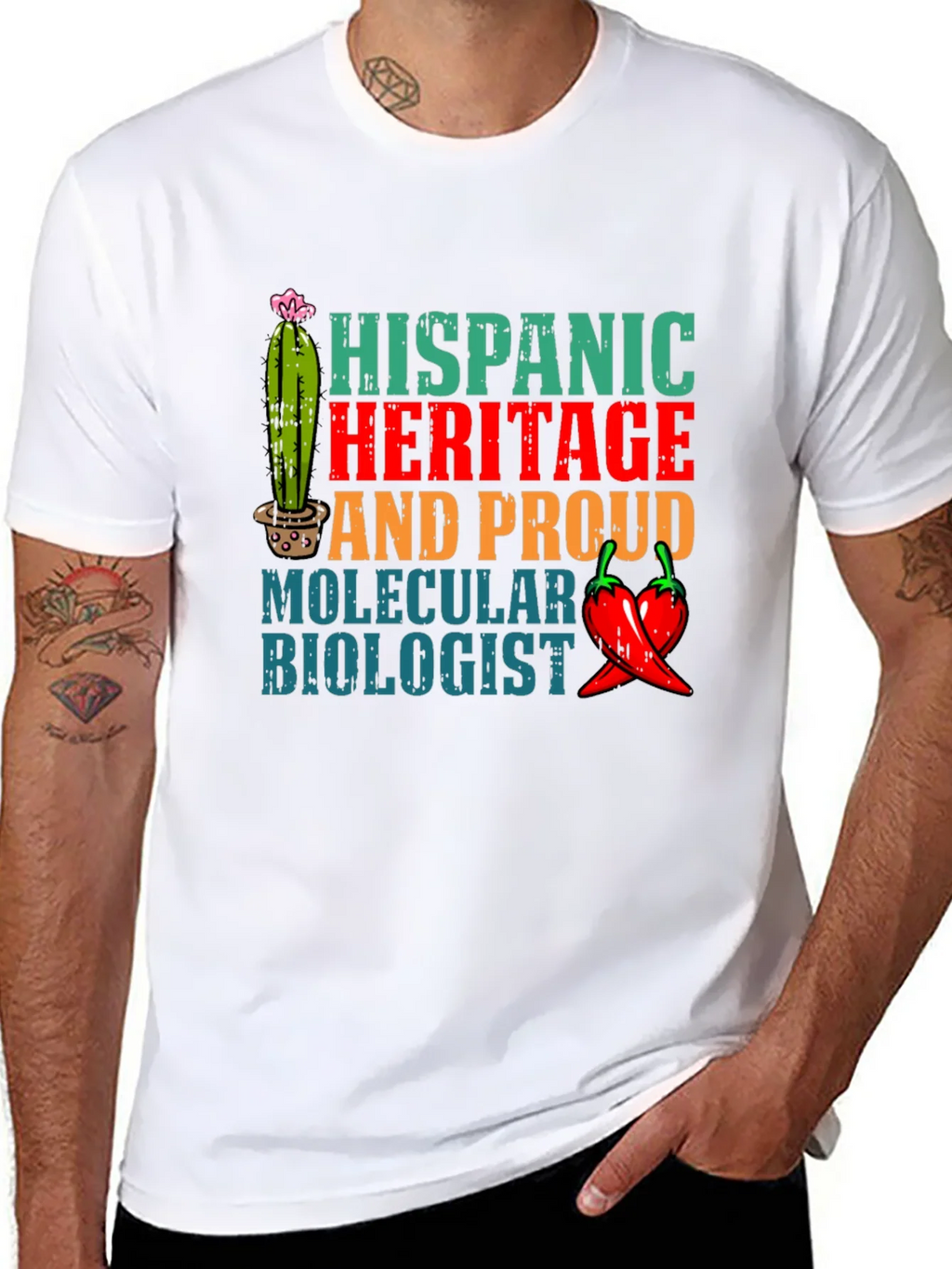 Hispanic Heritage Molecular Biologist T-Shirt product image 7