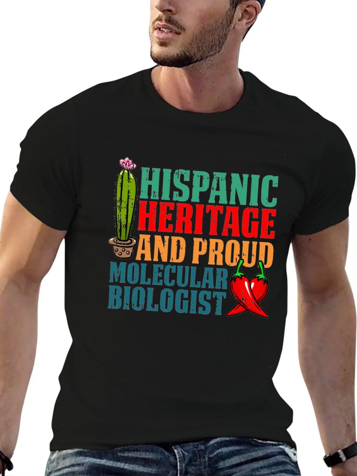 Hispanic Heritage Molecular Biologist T-Shirt product image 6