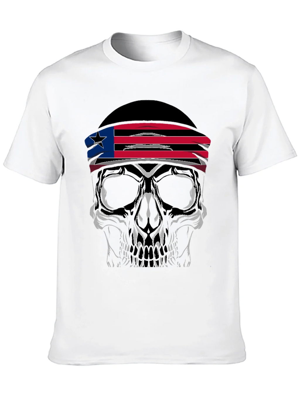Skull Headband Graphic Tee - Mens Black T-Shirt product image 2