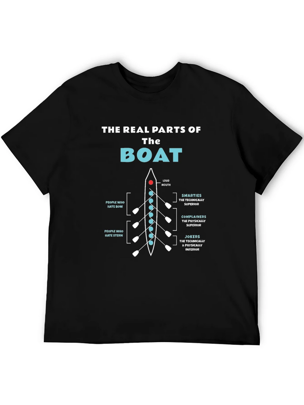 The Real Parts of Boat Funny Rowing T-Shirt product image 5
