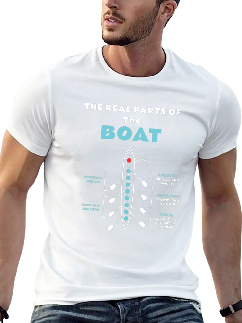 The Real Parts of Boat Funny Rowing T-Shirt product image 12