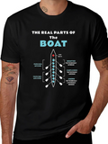 The Real Parts of Boat Funny Rowing T-Shirt product image 1