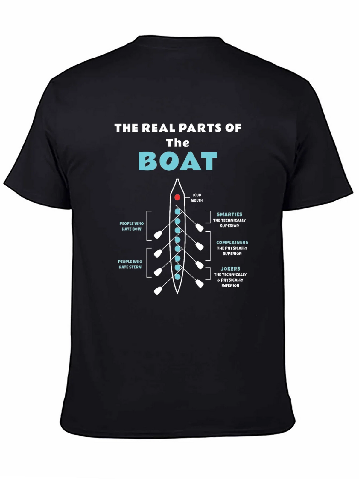 The Real Parts of Boat Funny Rowing T-Shirt product image 4