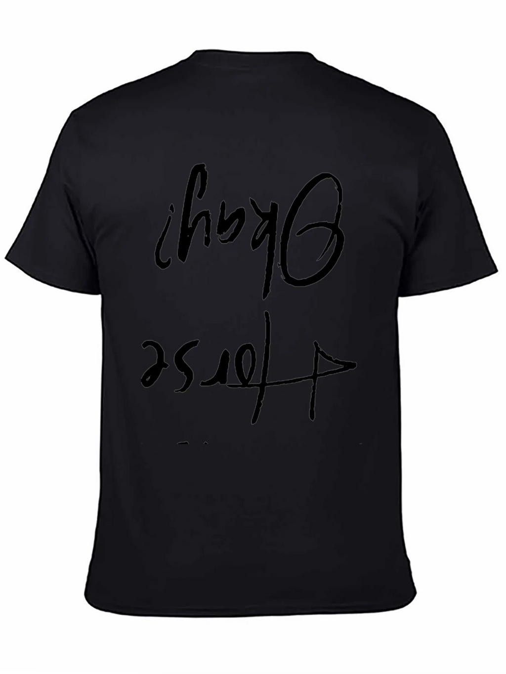 Humorous Okay? For Sure Black Graphic Tee product image 4