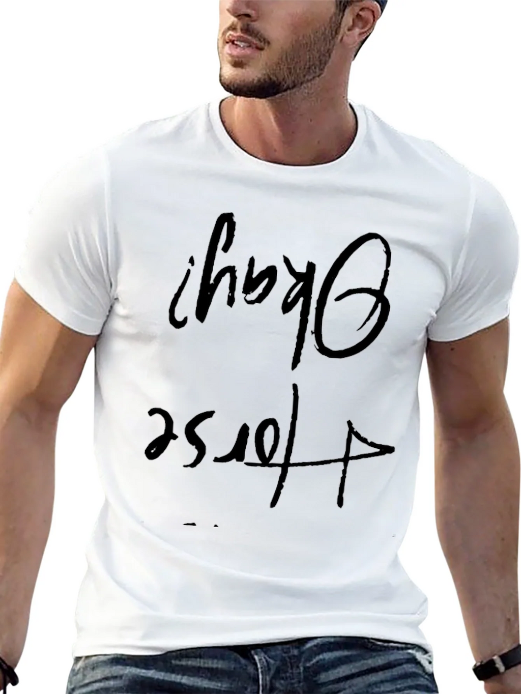 Humorous Okay? For Sure Black Graphic Tee product image 12