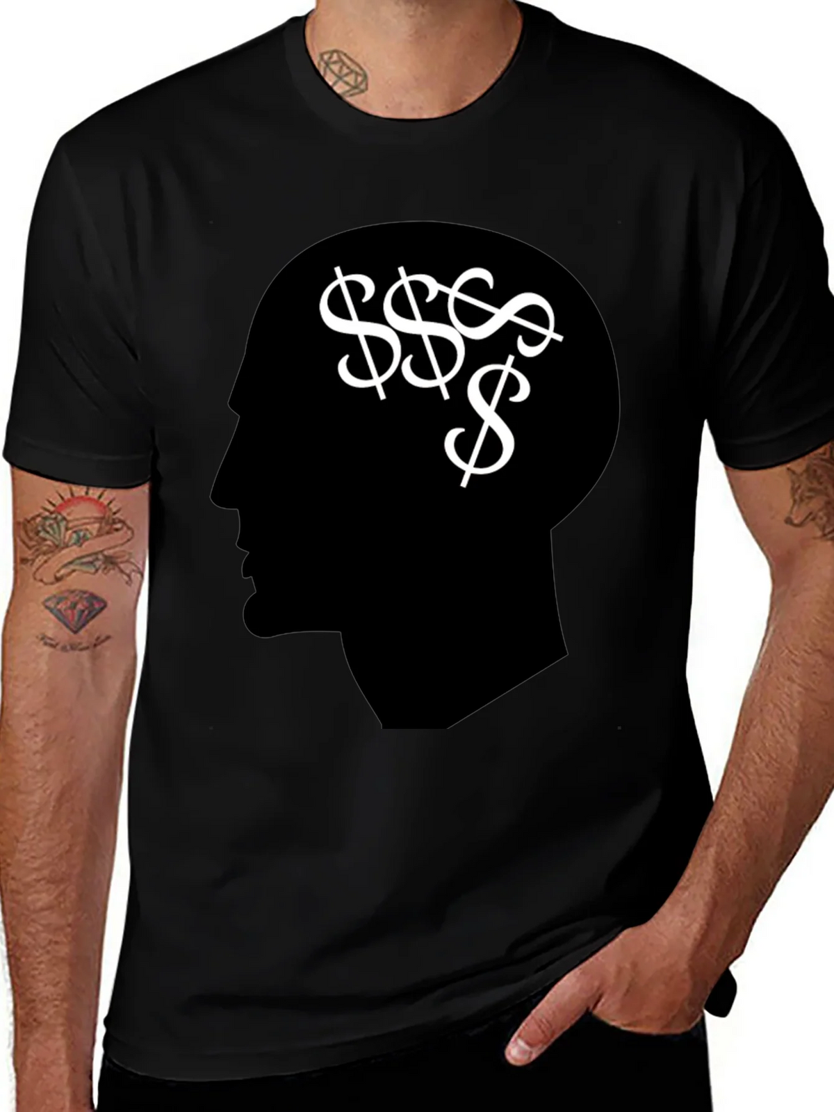 Money Mindset T-Shirt - Black Graphic Tee product image 1