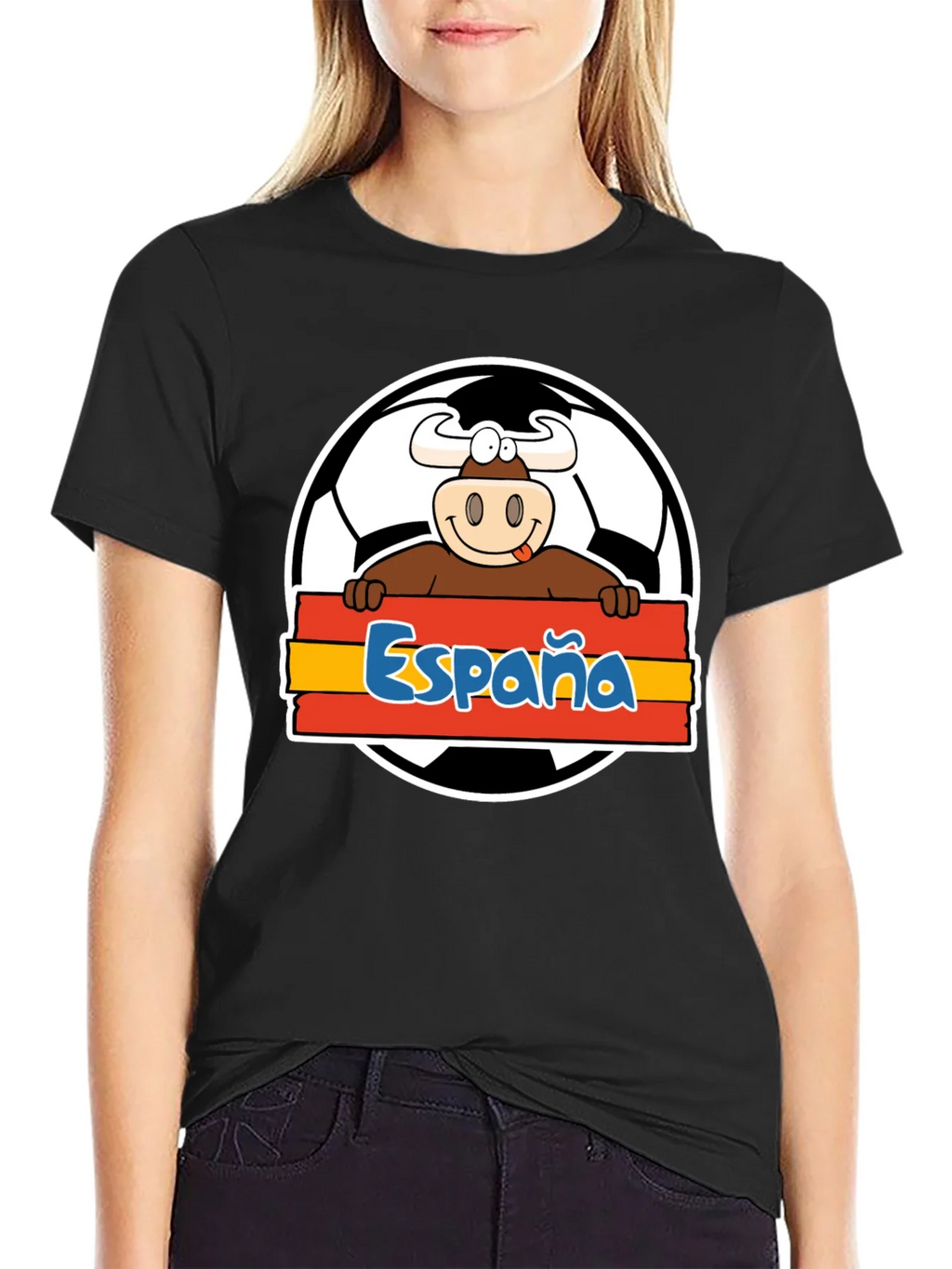 Spain Soccer Bull T-Shirt - Viva España Football Tee! product image 1