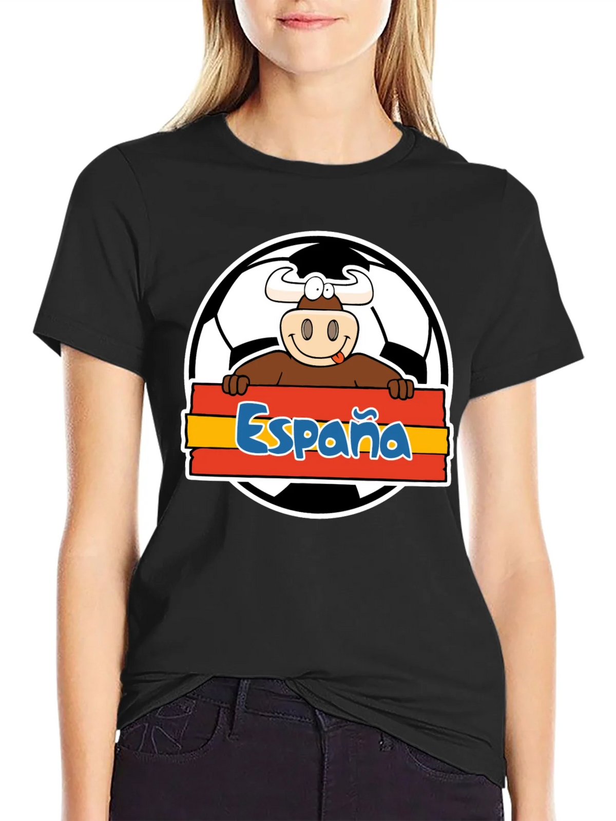 Spain Soccer Bull T-Shirt - Viva España Football Tee! product image 1
