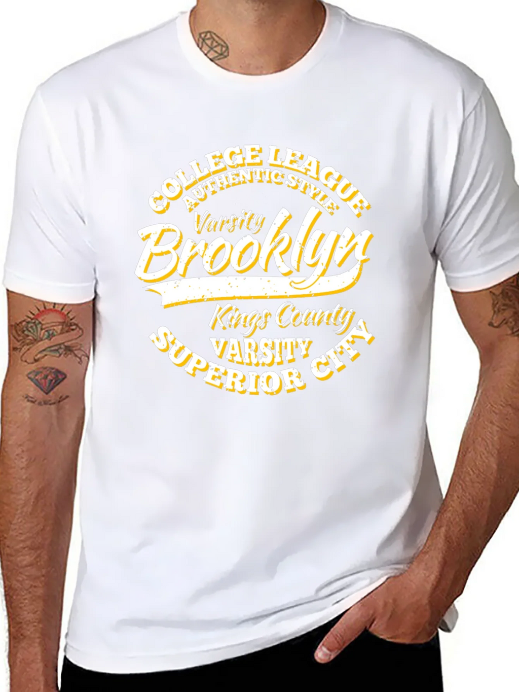Brooklyn Varsity College League Black T-Shirt product image 5