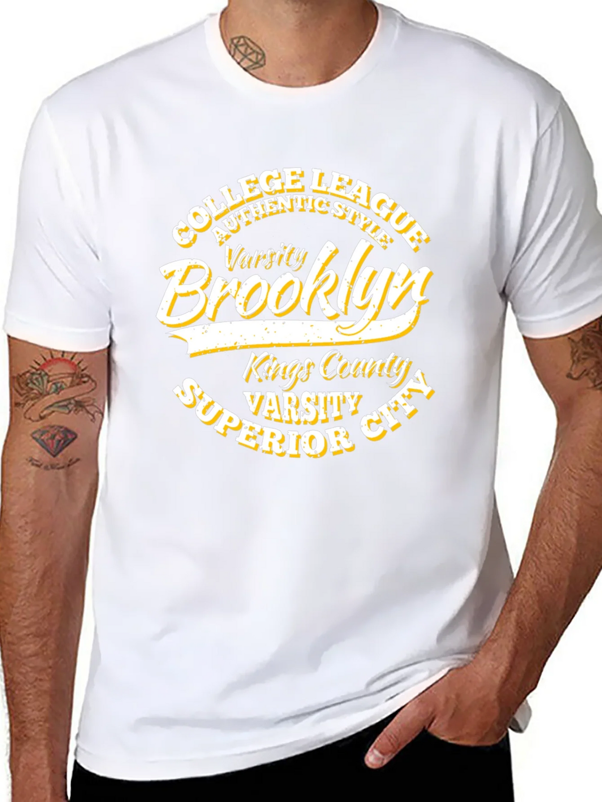 Brooklyn Varsity College League Black T-Shirt product image 5