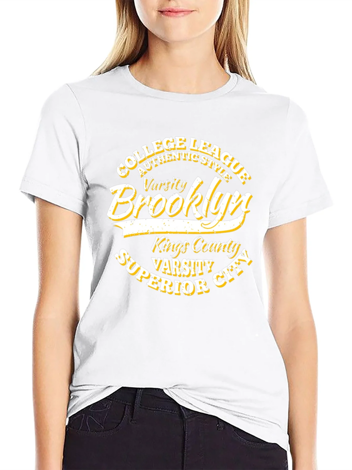 Brooklyn Varsity College League Black T-Shirt product image 6