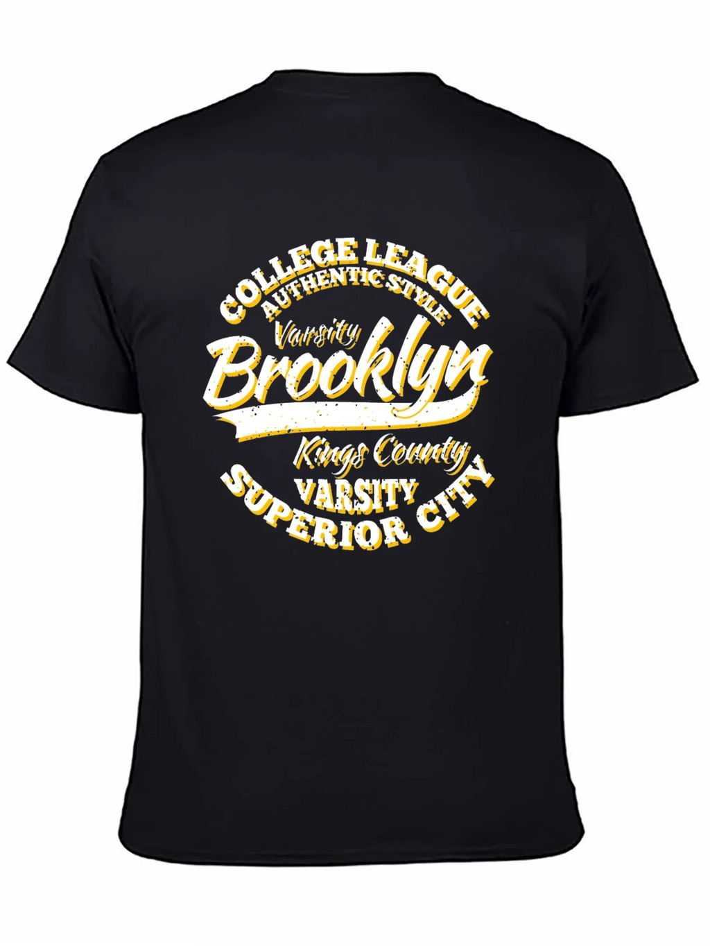 Brooklyn Varsity College League Black T-Shirt product image 3