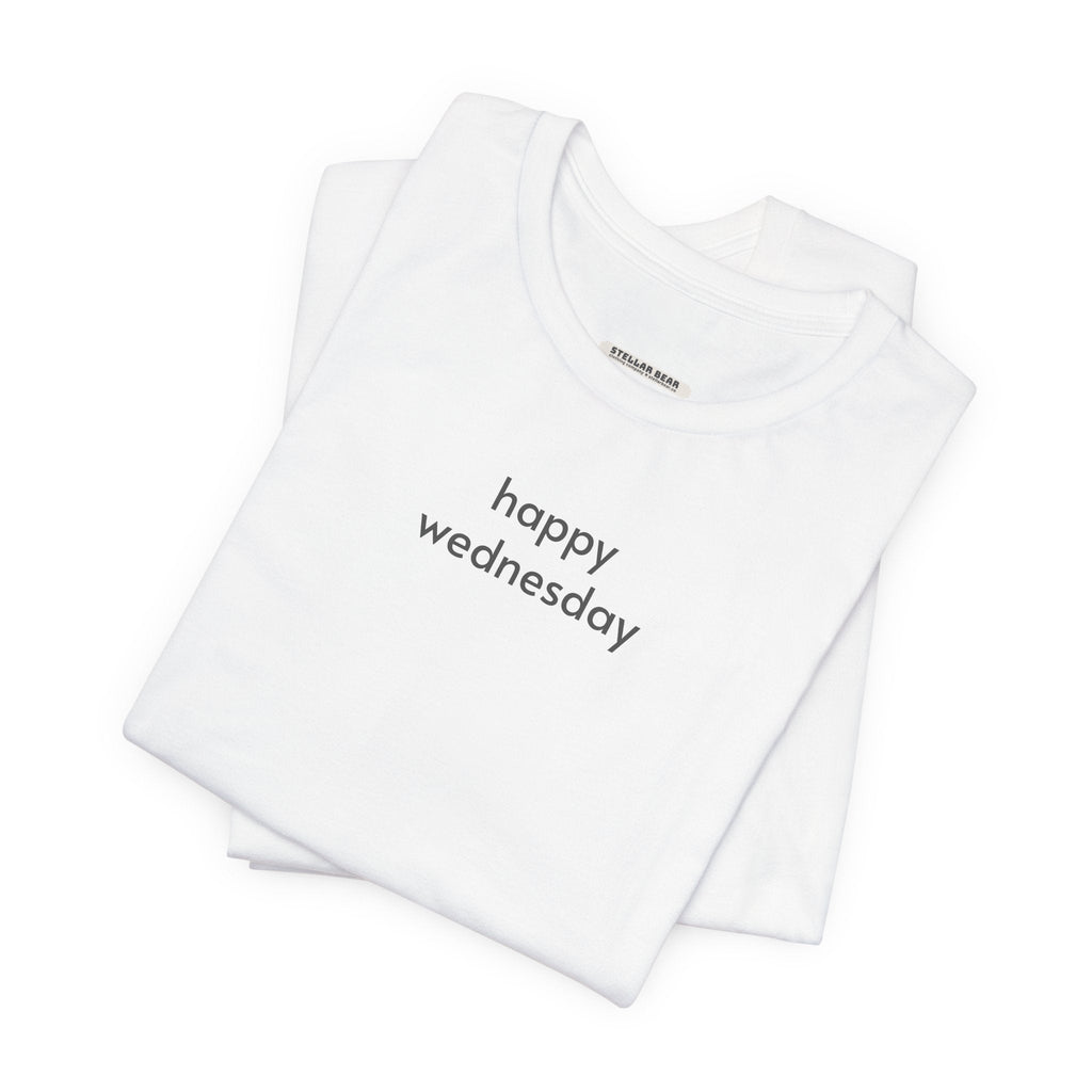 Happy Wednesday Minimalist Style T-Shirt product image 4