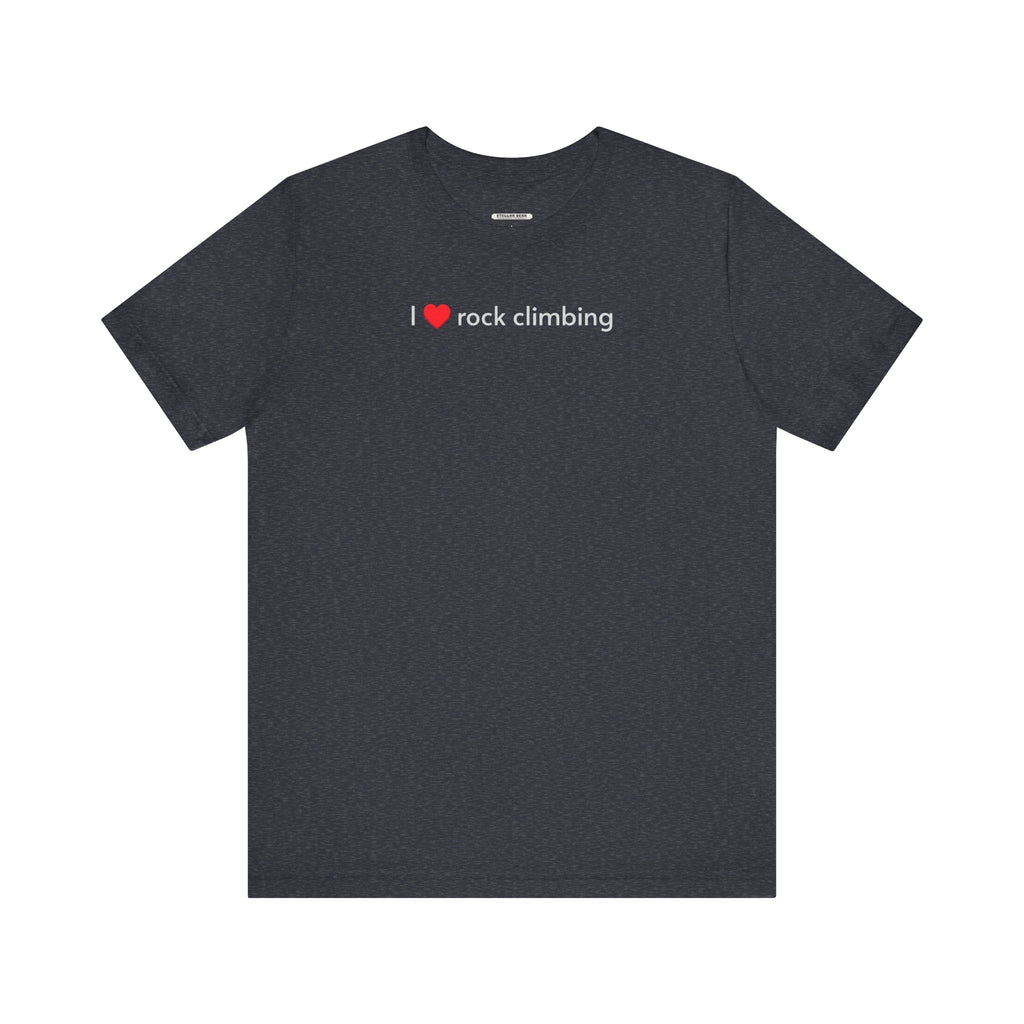 I Love Rock Climbing Minimalist Style T-Shirt product image 15