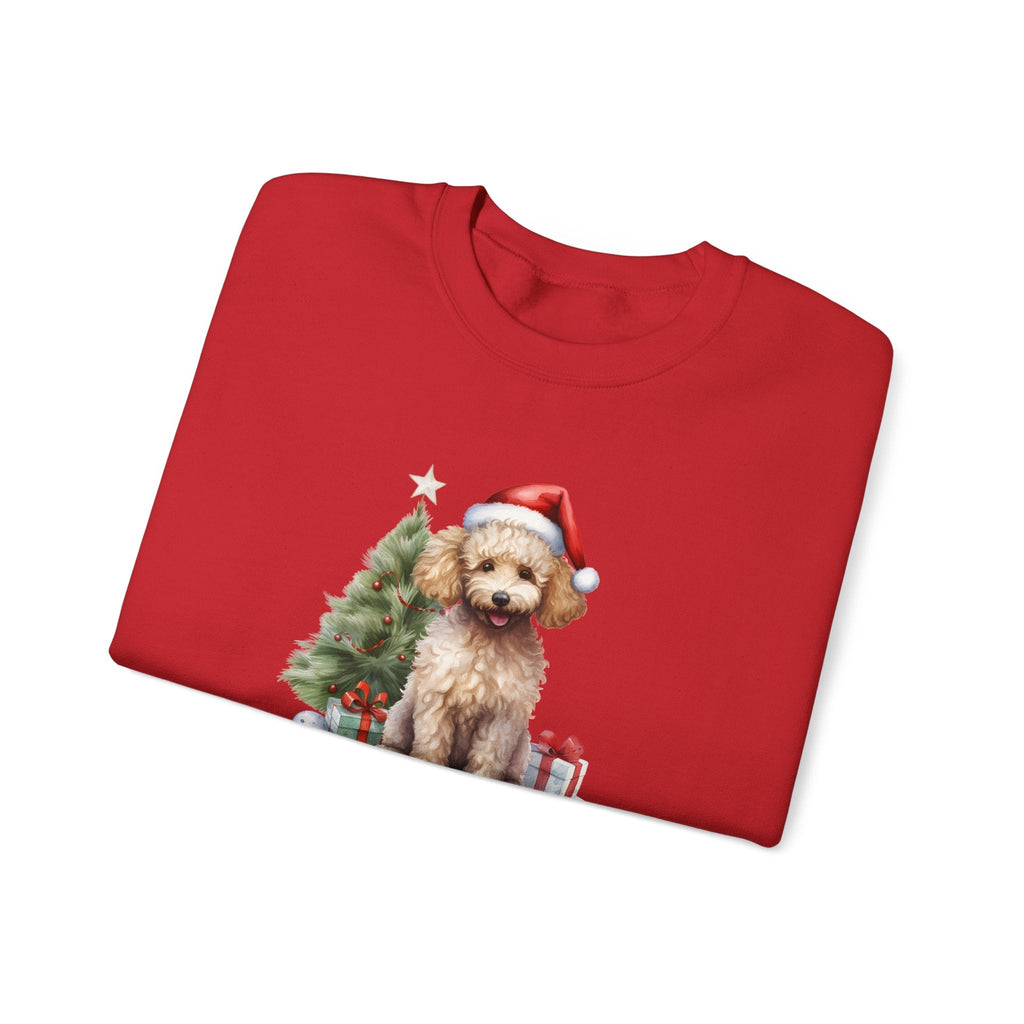 Poodle Merry Christmas Graphic Sweatshirt product image 3