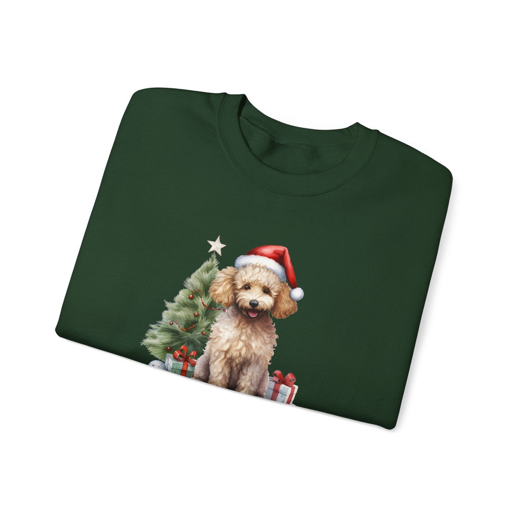Poodle Merry Christmas Graphic Sweatshirt product image 4