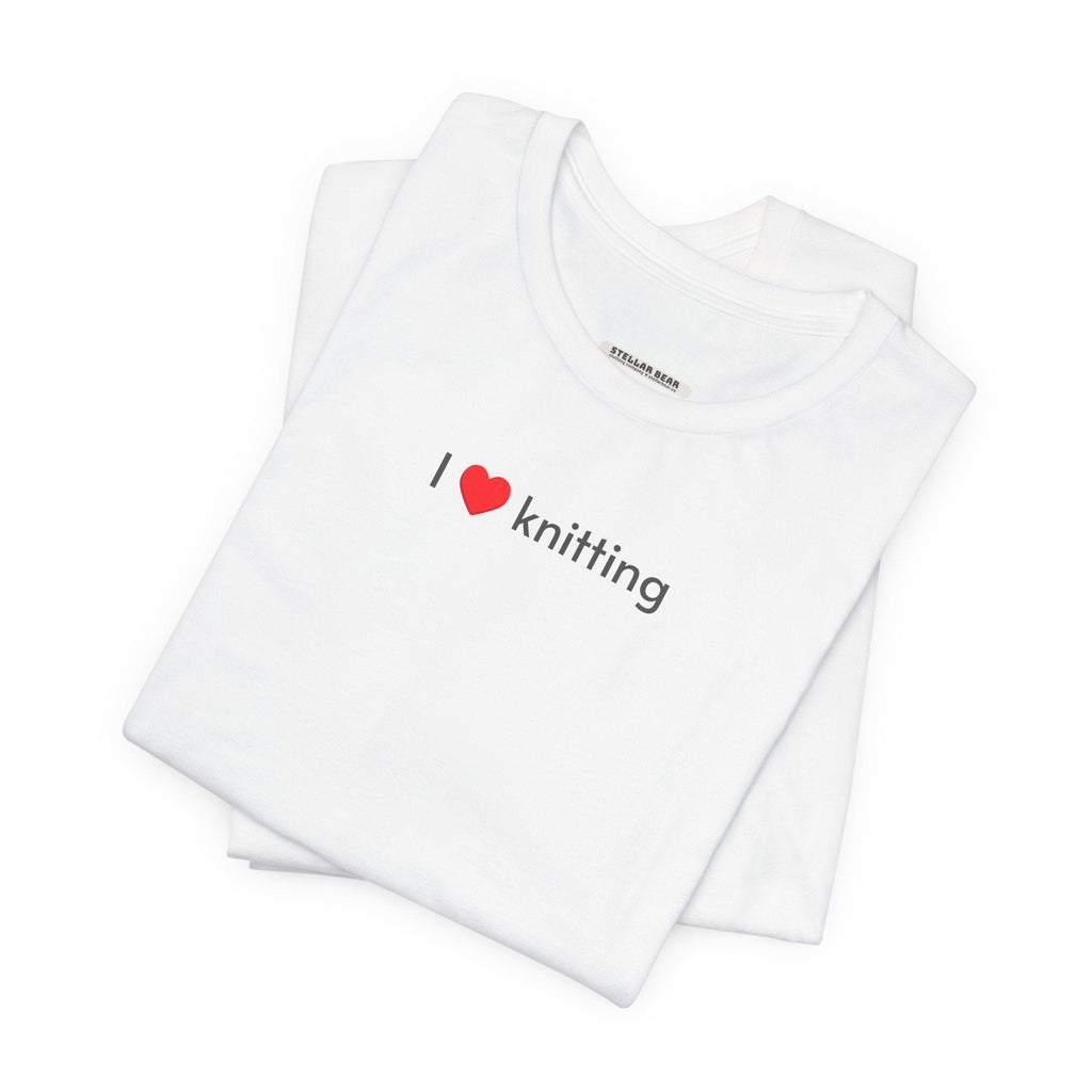 I Love Knitting Minimalist Style T-Shirt product image 13