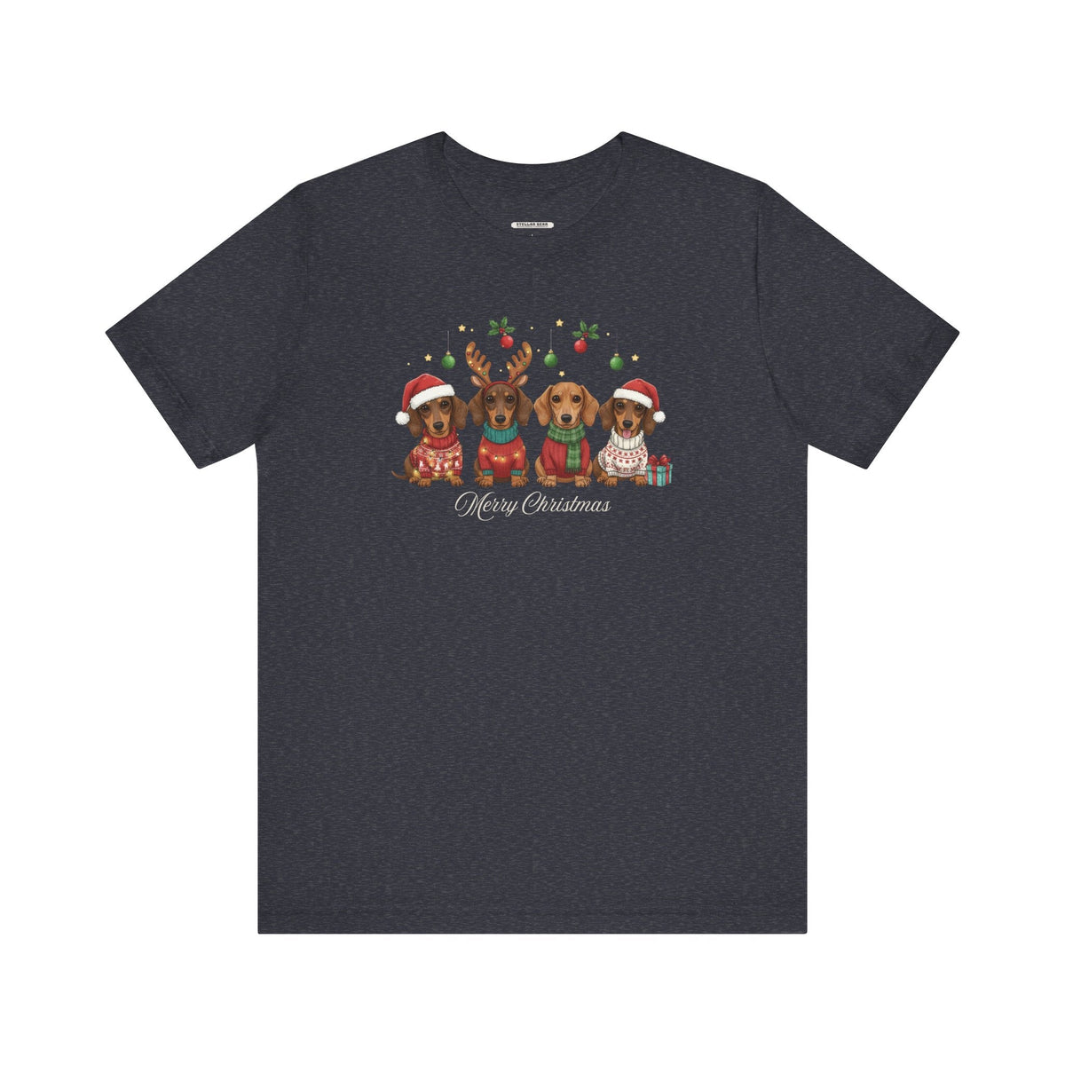 Dachshund Merry Christmas Graphic T-Shirt product image 9