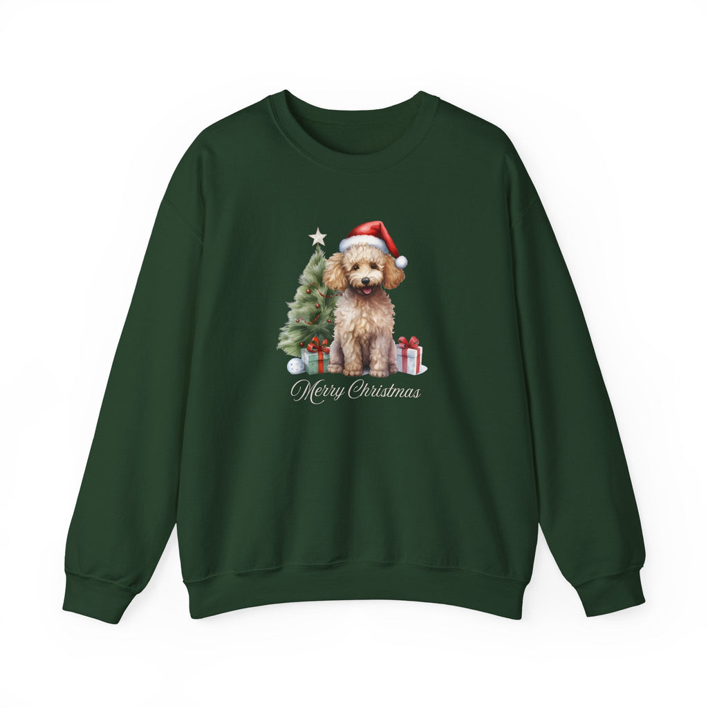 Poodle Merry Christmas Graphic Sweatshirt product image 9