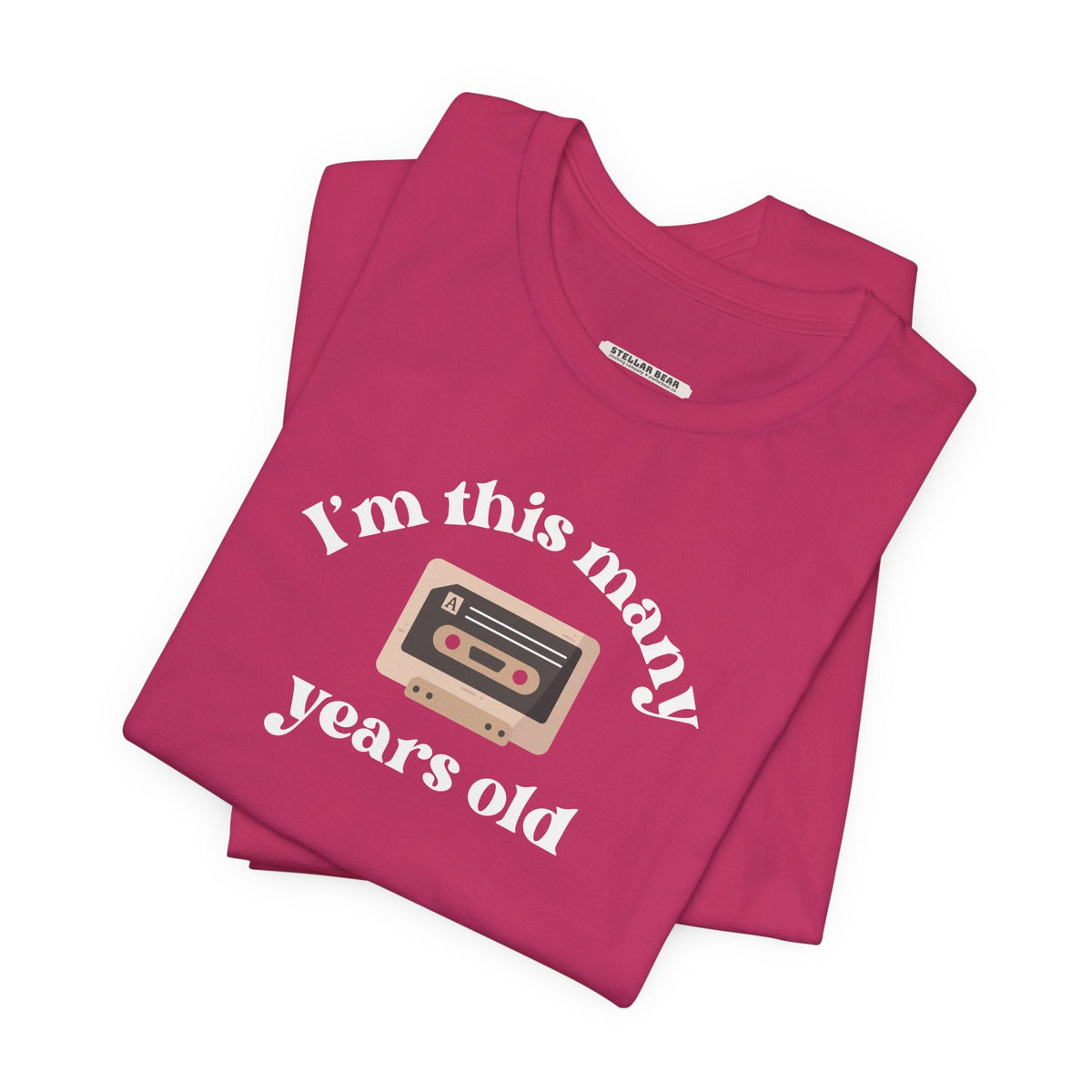 I'm This Many Years Old (Cassette Tape) Graphic T-Shirt product image 1