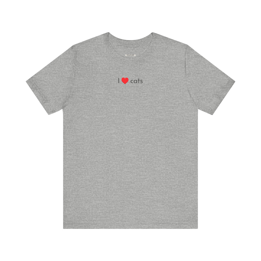 I Love Cats Minimalist Style T-Shirt product image 13